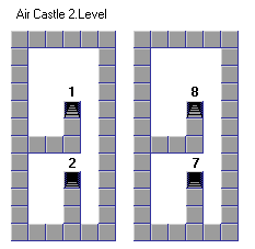 Air Castle Dungeon sub level 1 map