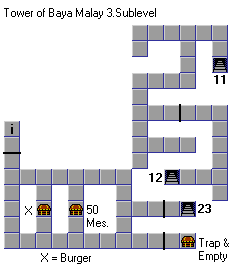 Tower of Baya Malay sub level 3 map
