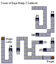 Tower of Baya Malay sub level 2 map