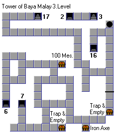 Tower of Baya Malay level 3 map