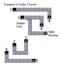 Casba Cave level 2 map