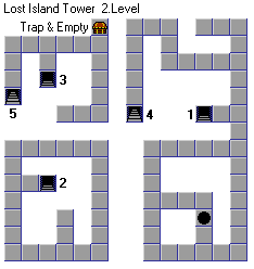 Lost Island Tower level 2 map