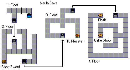 Naula Cave map
