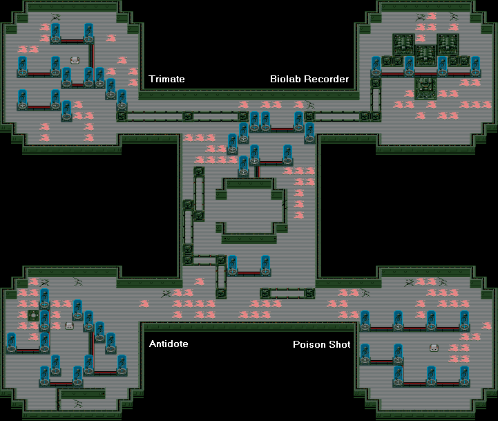 Map of Biosystems Lab Basement 1