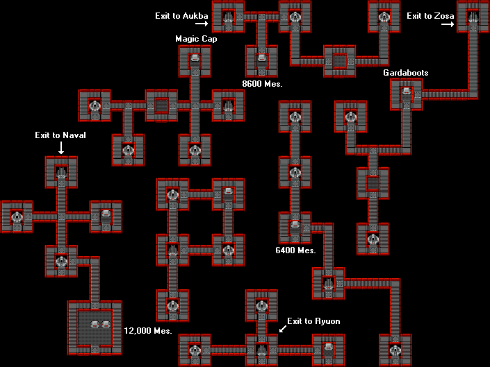 Map of Skure Spaceport Basement 1