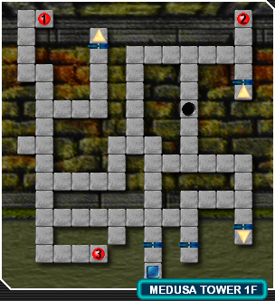 Medusa's Temple floor 1 map