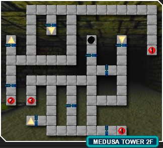 Medusa's Temple floor 2 map