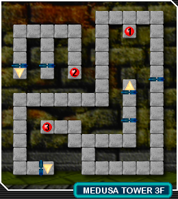 Medusa's Temple floor 3 map