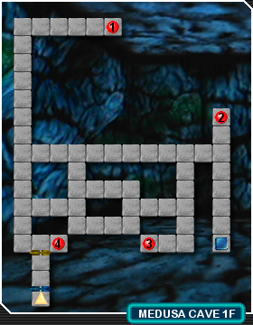 Medusa's Cave map