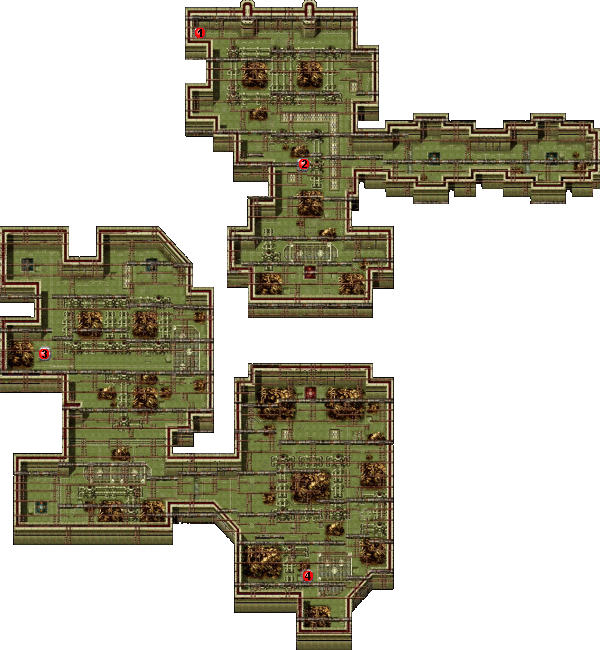 Map of Roron Junk Yard basement 1