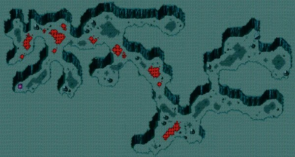 Map of the underwater passageway