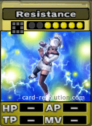 The Resistance CARD costs 5 attack points to set.