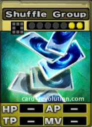 The Shuffle Group CARD costs 2 attack points to set.